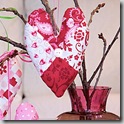 valentine heart sachets