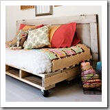 pallet reading bed pallet reading bed