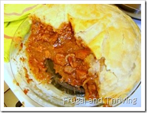 frugal beef pie