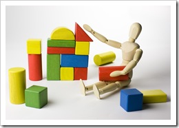 Playing with toys