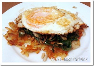 fried egg with potato rosti