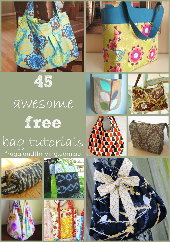 45 Awesome Free Bag Making Tutorials