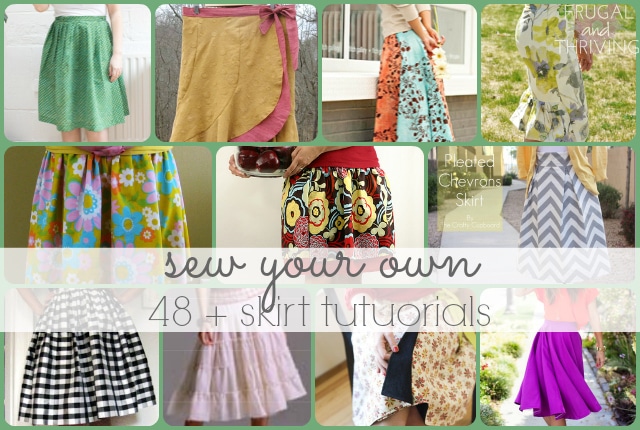 48 + Free Skirt Tutorials to Make